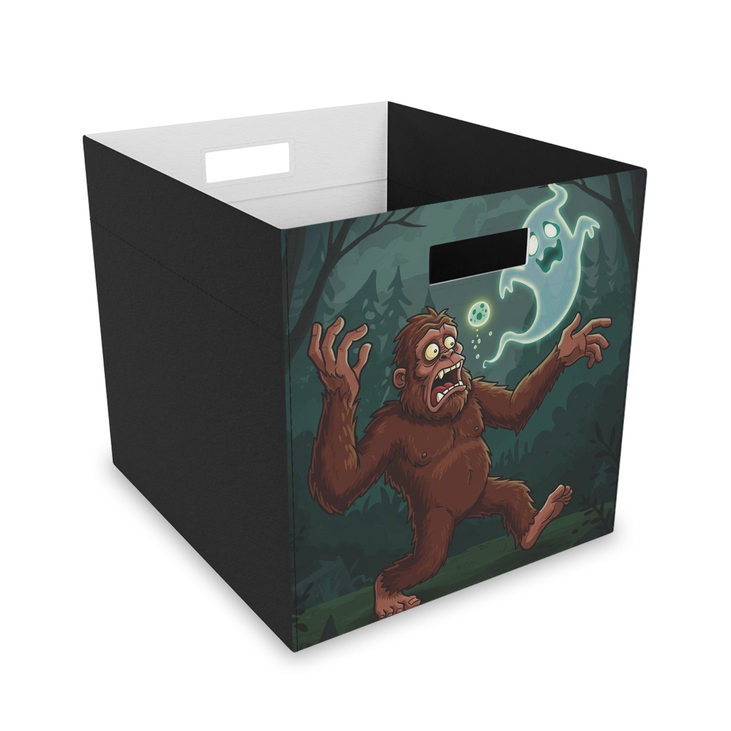 Bigfoot and Ghost Felt Storage Box