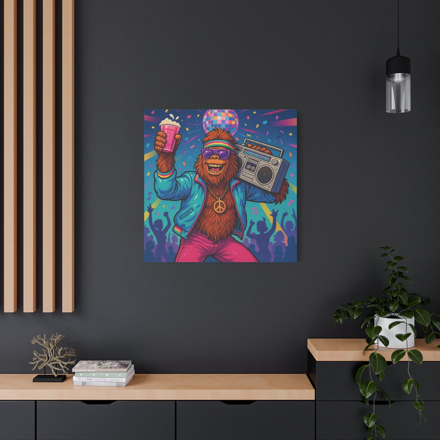 Disco Bigfoot Canvas
