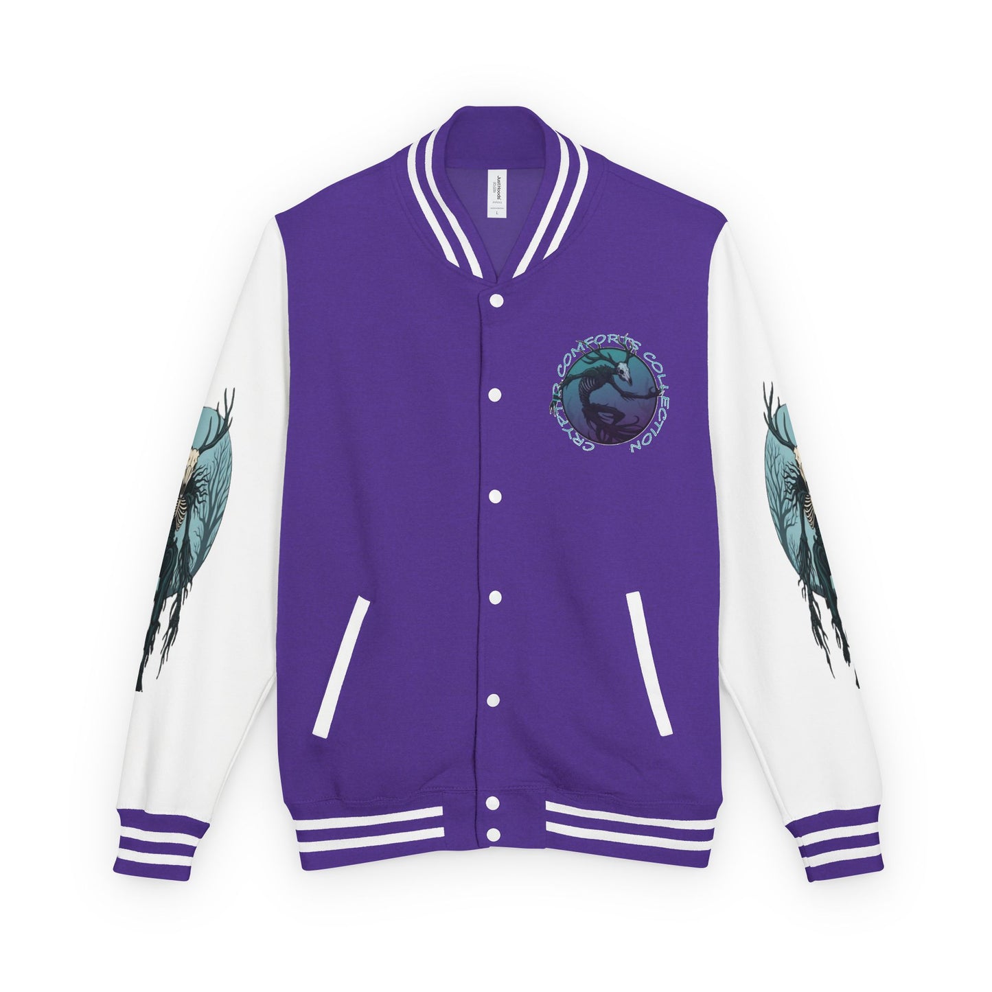 Womens Blue Wendigo Heavyweight Letterman Jacket