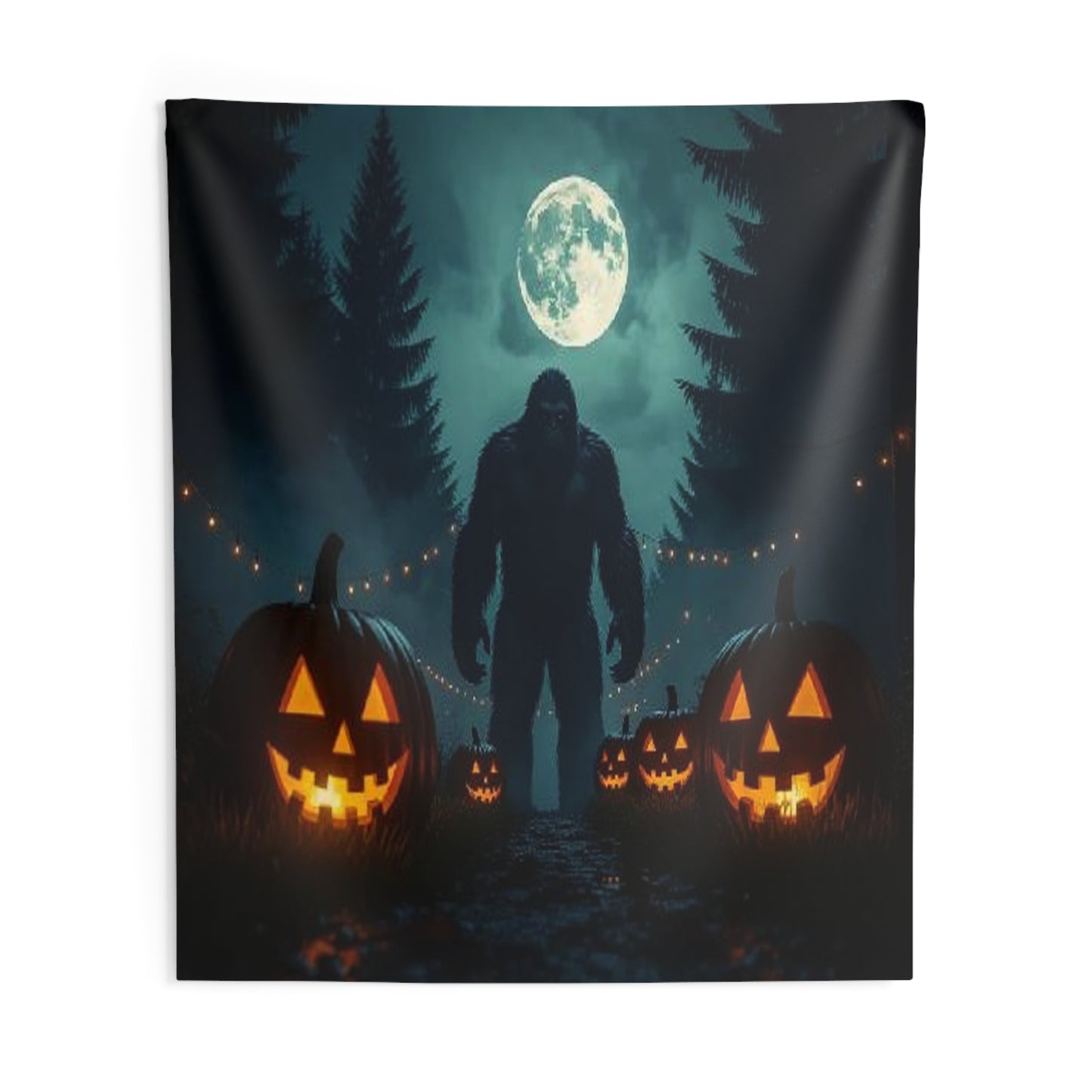Bigfoot Halloween Tapestry