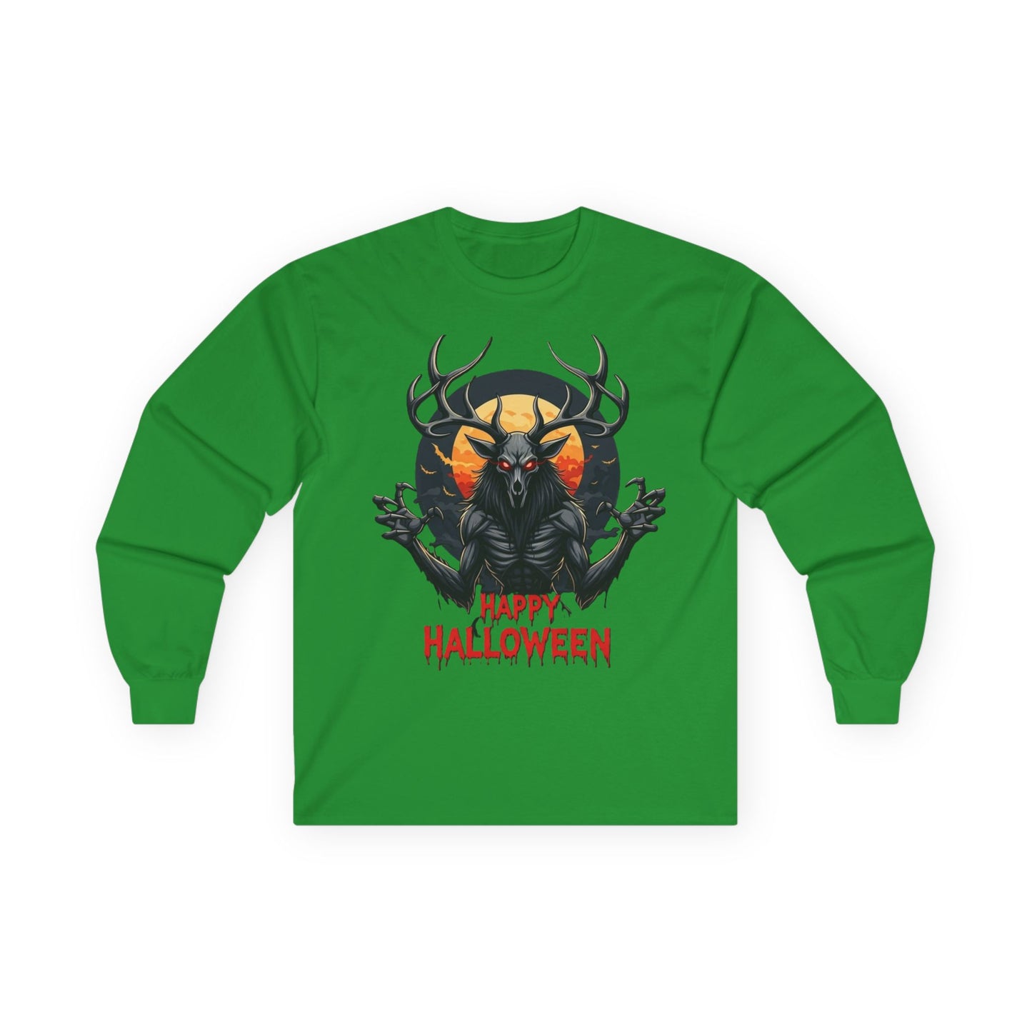 Mens Wendigo Halloween Long Sleeve Tee