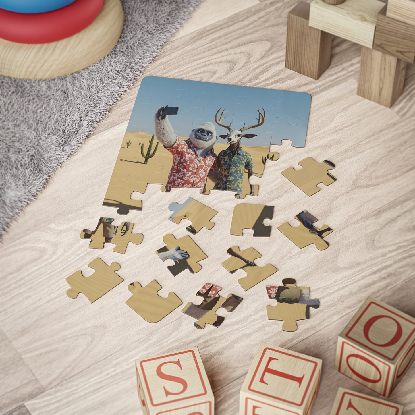 Yeti and Wendigo Vacation Kids Puzzle