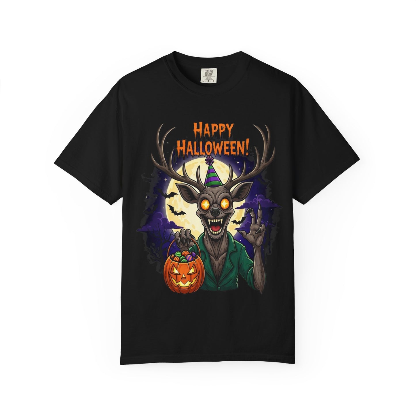 Womens Happy Halloween Wendigo T-Shirt