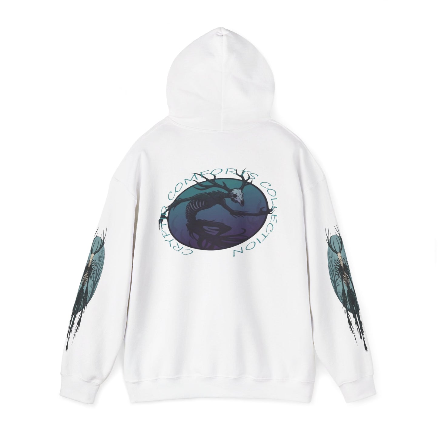 Mens Blue Wendigo Graphic Hoodie