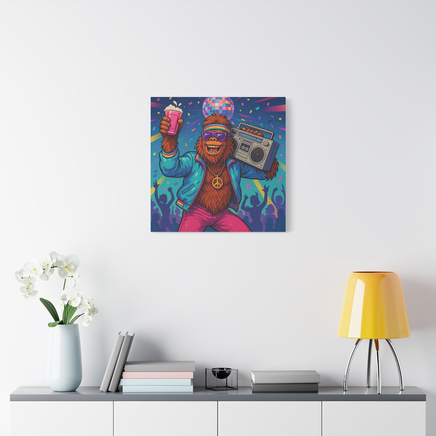 Disco Bigfoot Canvas