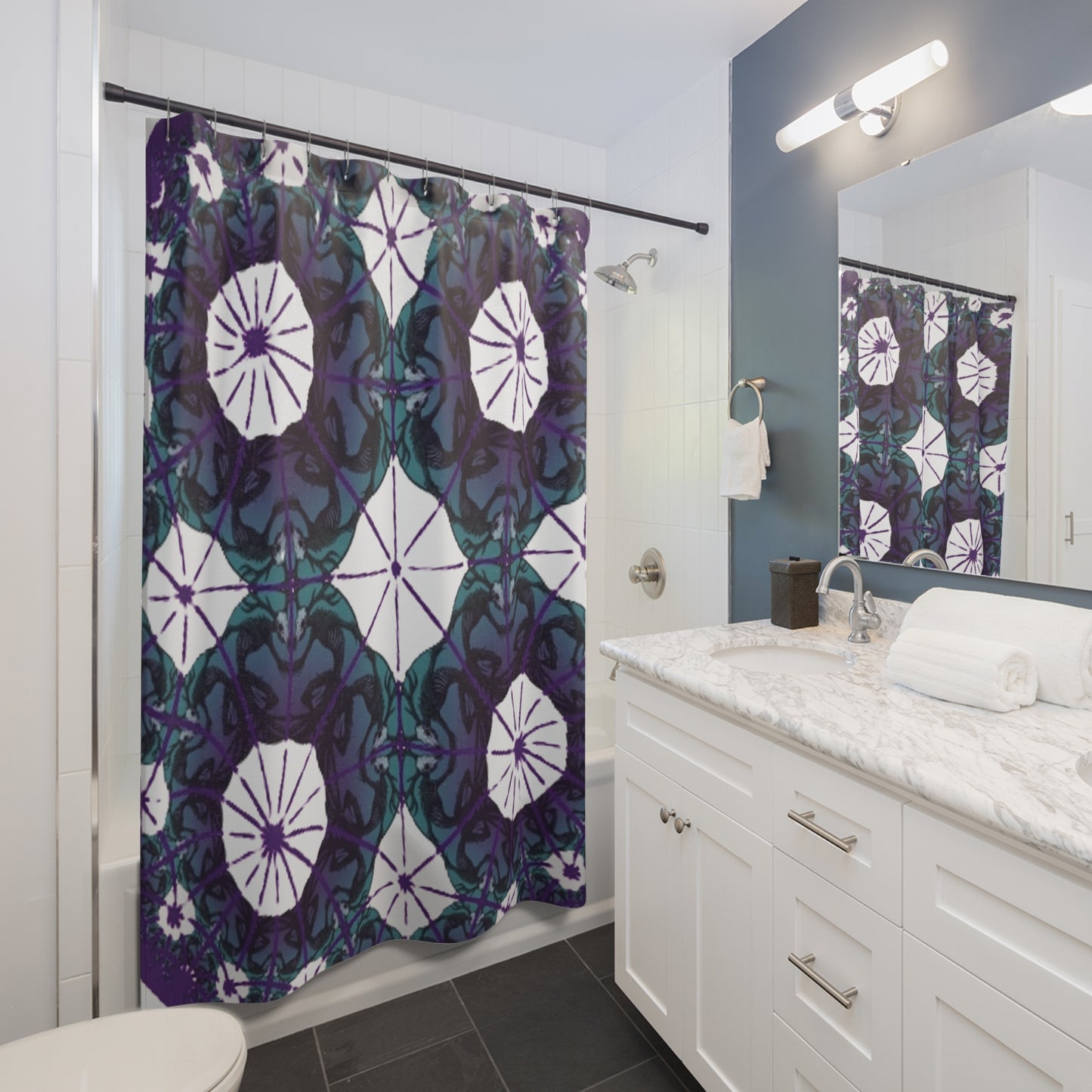 Kaleidoscope Wendigo Shower Curtain