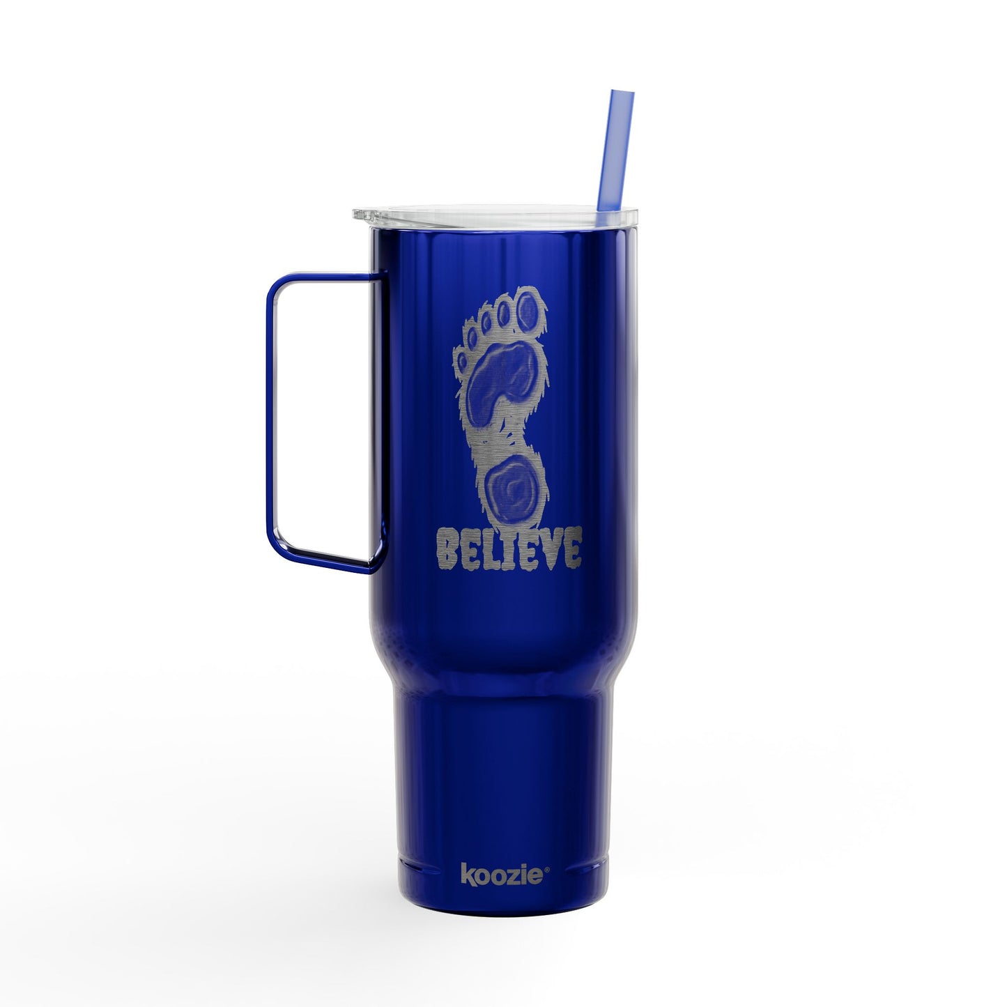 Believe Engraved Insulated Travel Mug with Lid