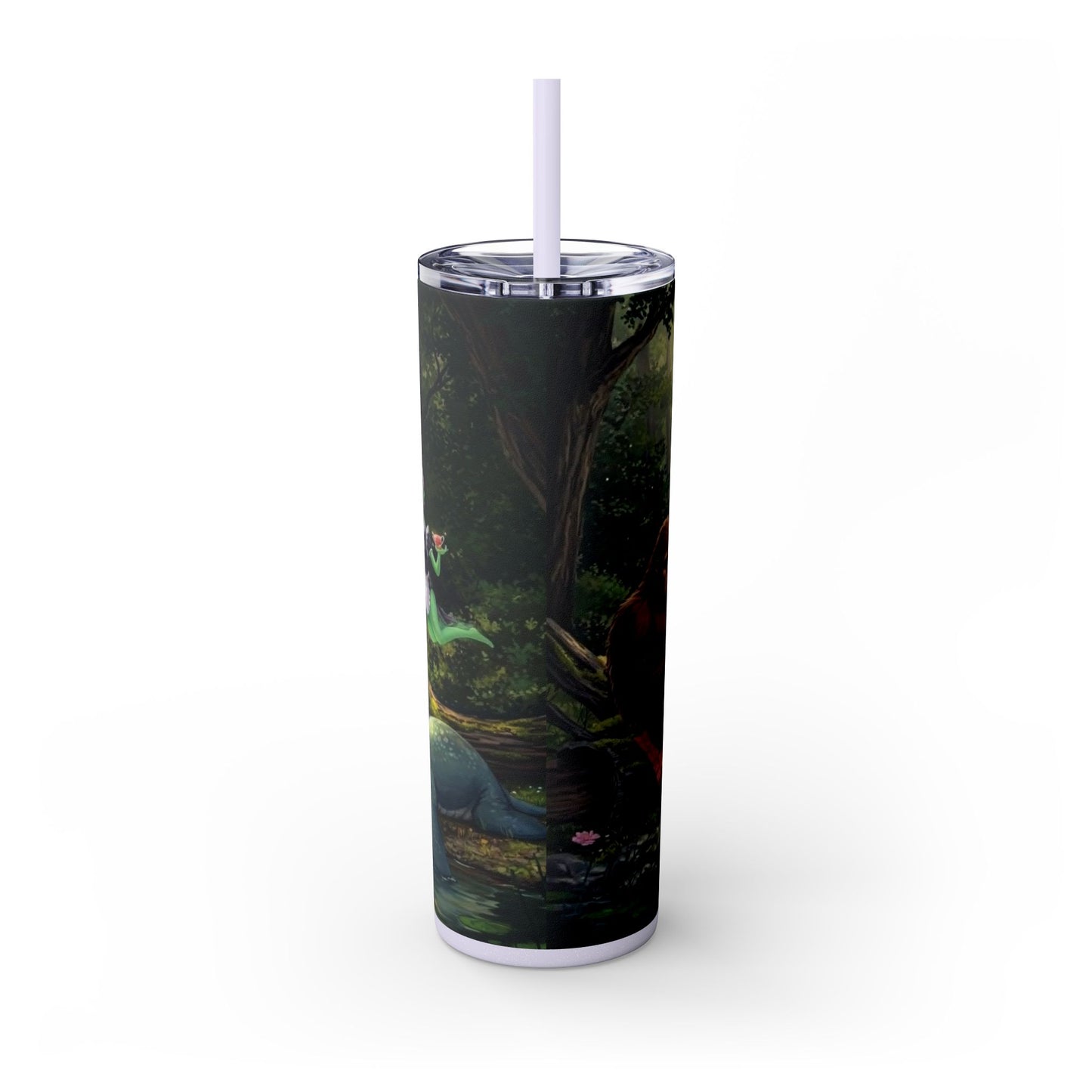 Cryptid Picnic Skinny Tumbler with Straw