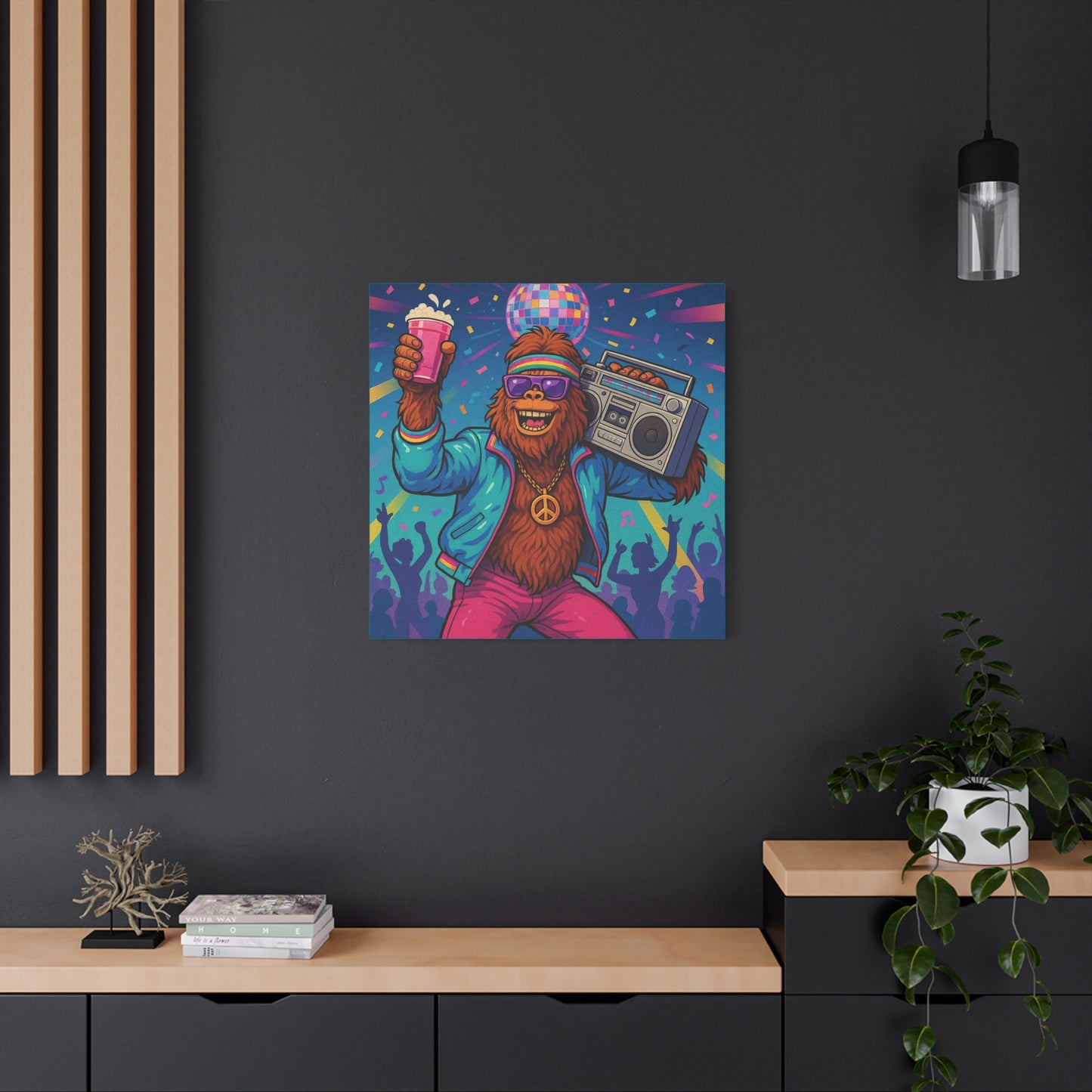 Disco Bigfoot Canvas