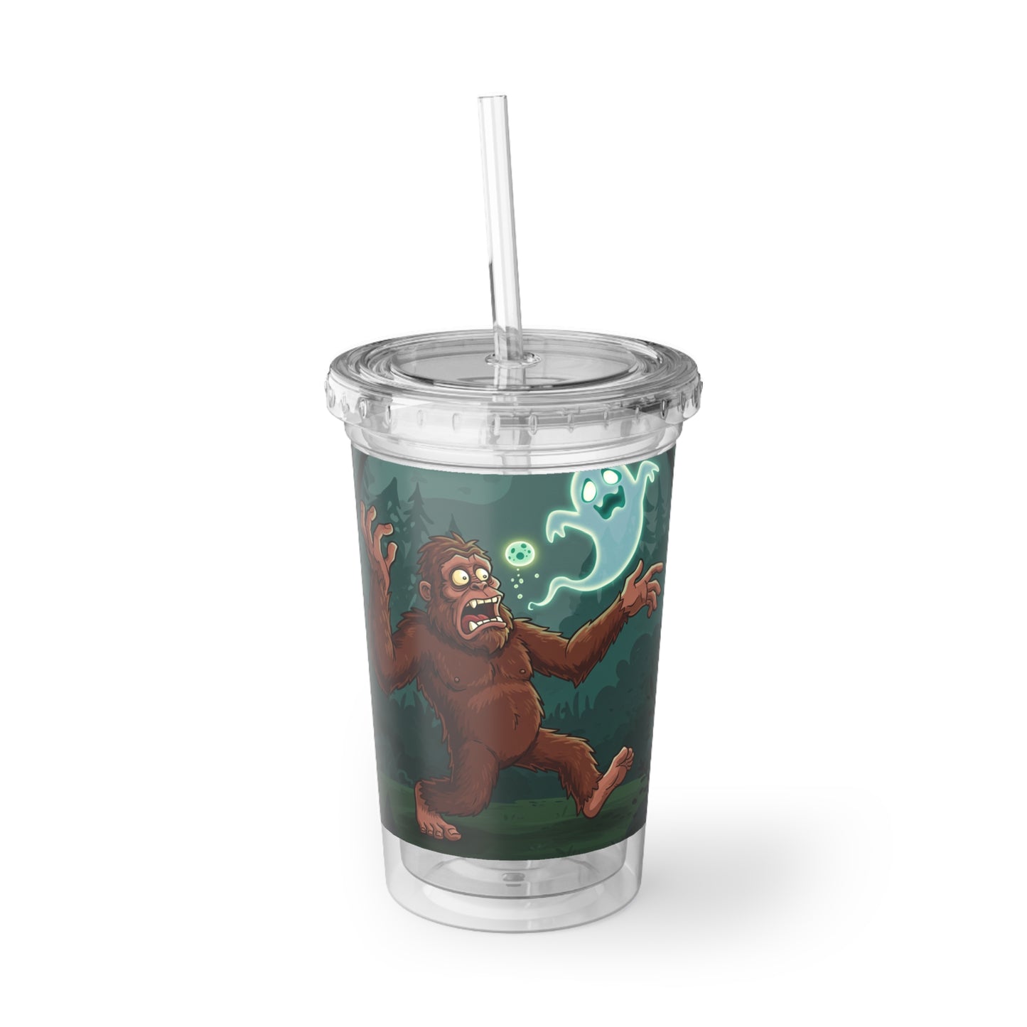 Bigfoot & Ghost Acrylic Cup