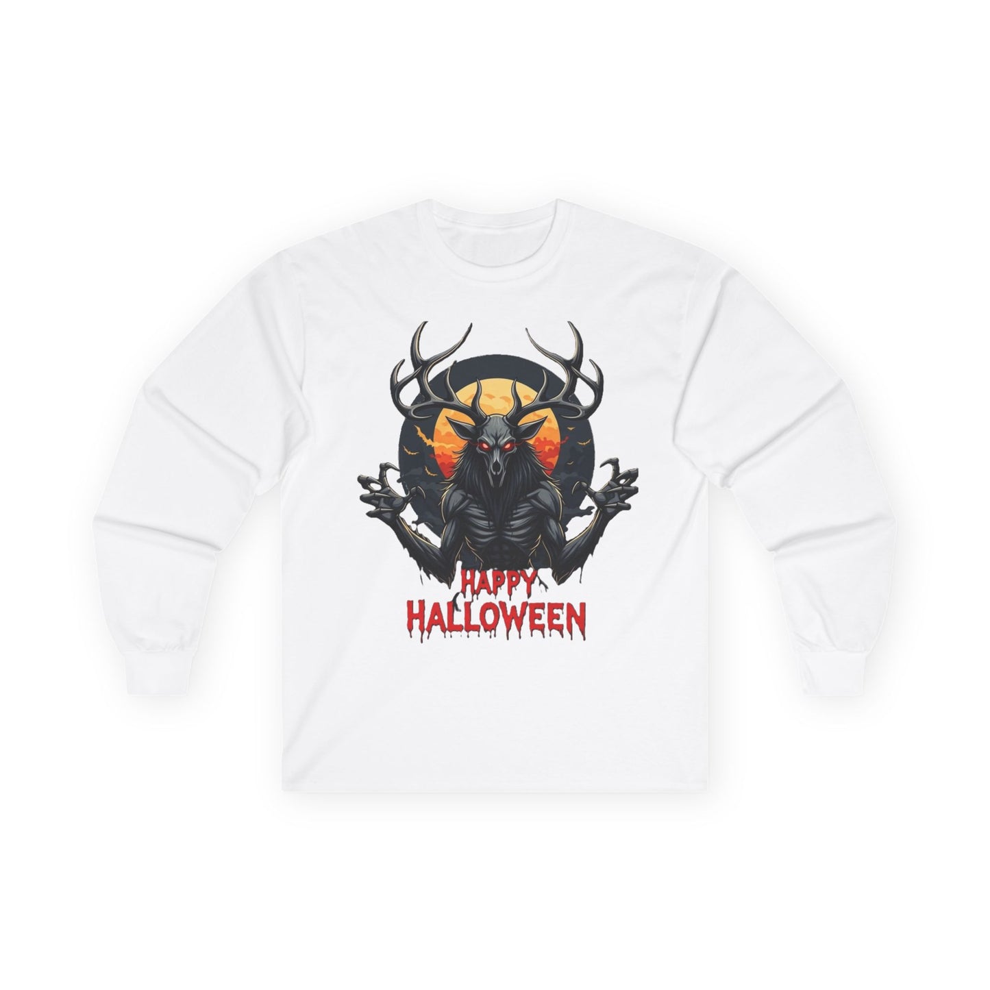 Mens Wendigo Halloween Long Sleeve Tee
