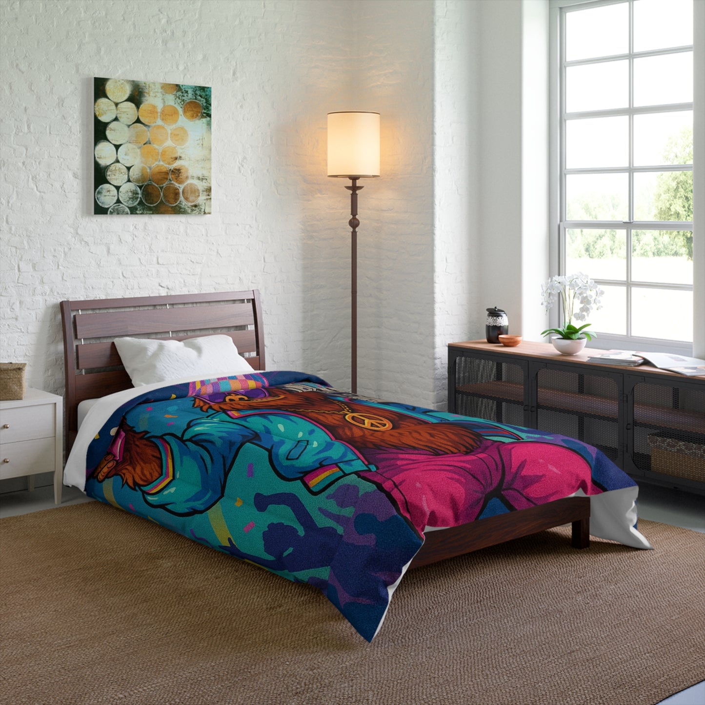 Disco Bigfoot Comforter