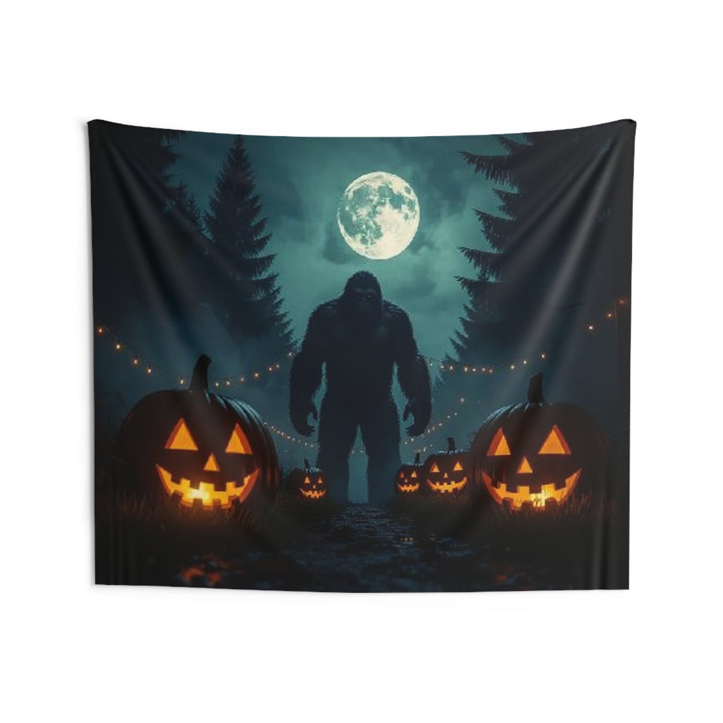 Bigfoot Halloween Tapestry