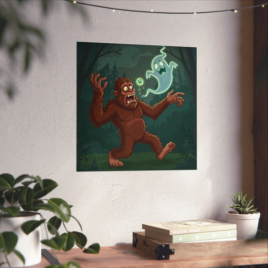 Bigfoot and Ghost Poster