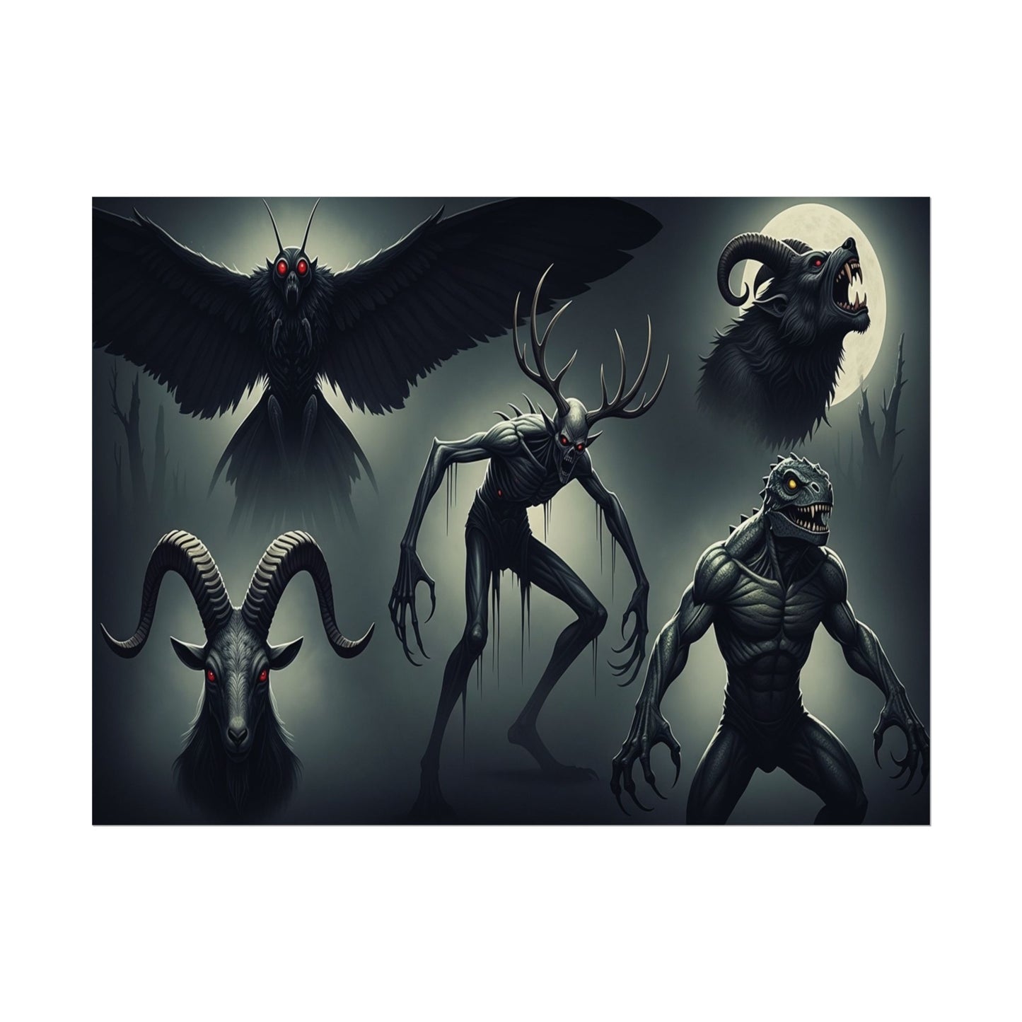 Cryptid Creatures Poster