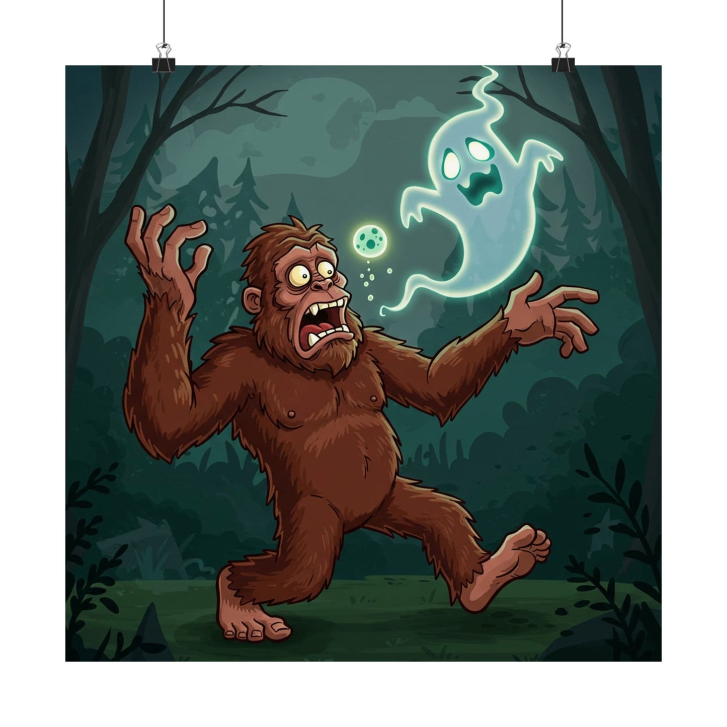 Bigfoot and Ghost Poster
