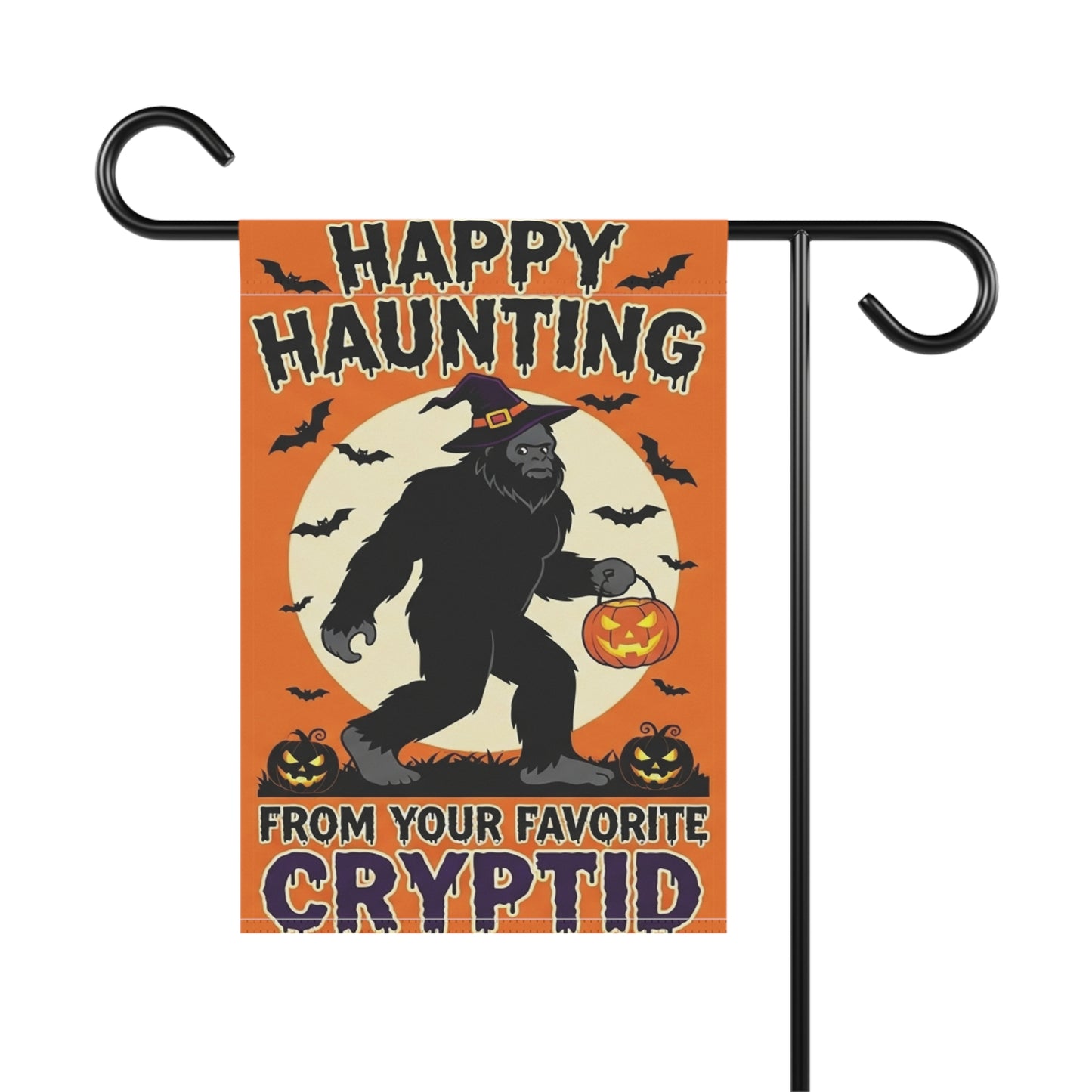 Bigfoot Halloween Garden Banner