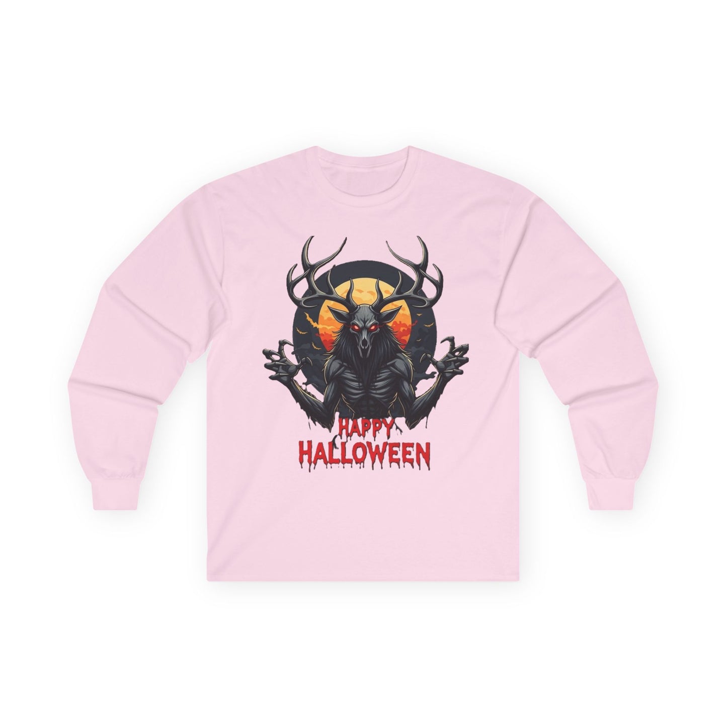 Mens Wendigo Halloween Long Sleeve Tee