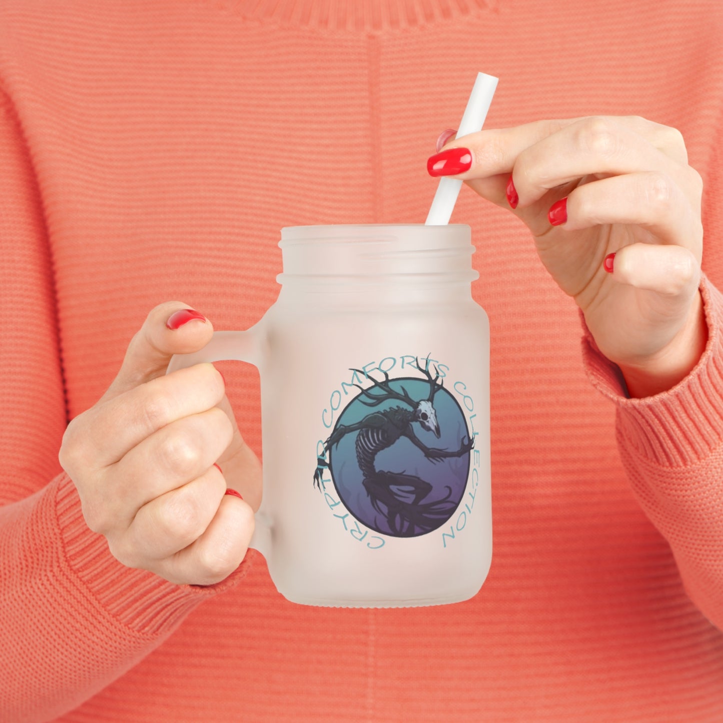 Blue Wendigo Mason Jar Mug