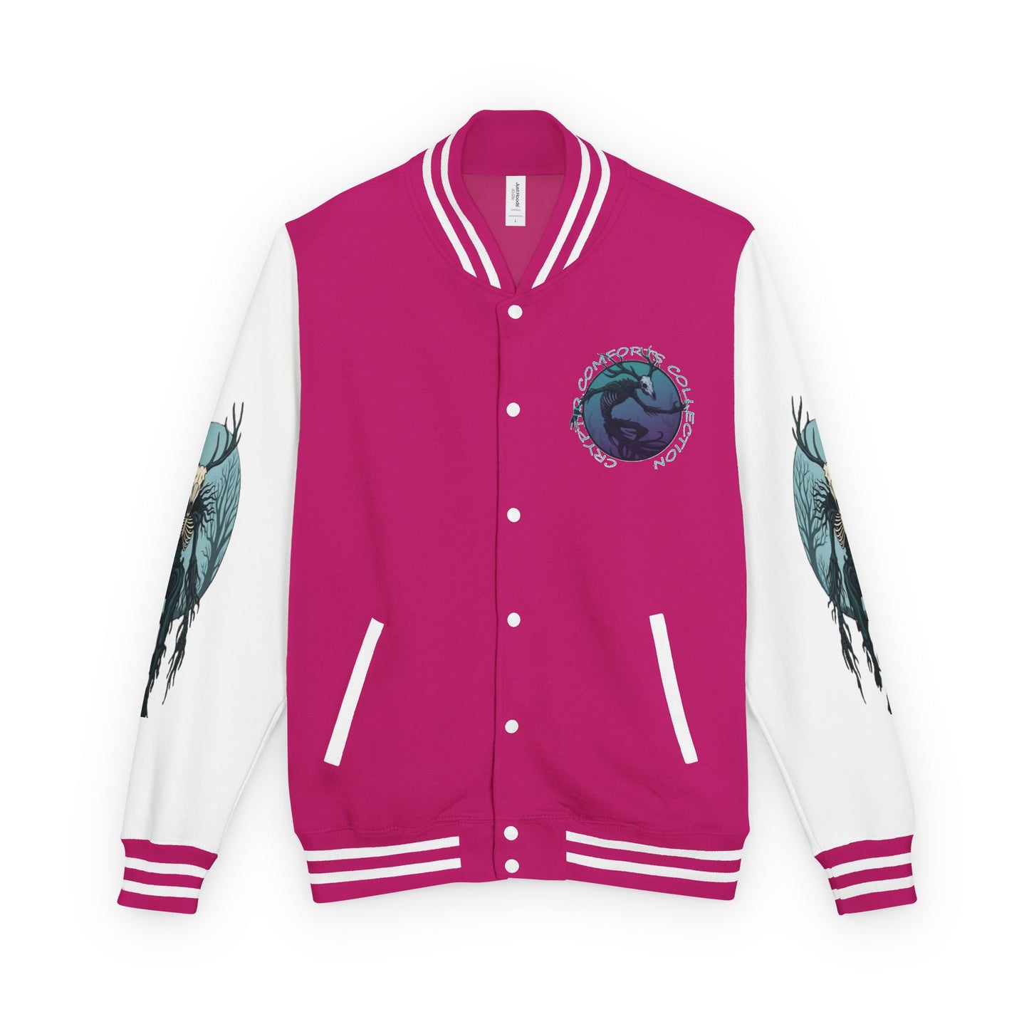 Womens Blue Wendigo Heavyweight Letterman Jacket
