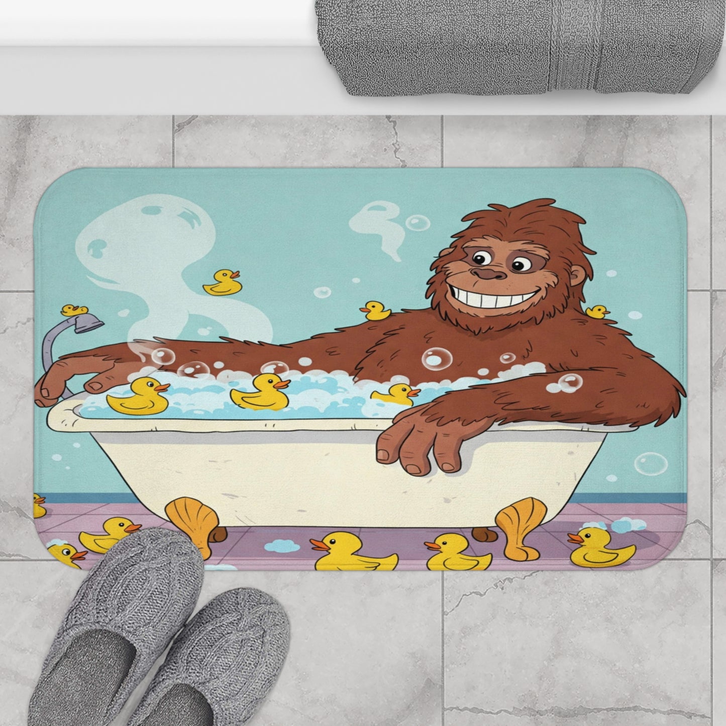 Bigfoot Bath Time Bath Mat