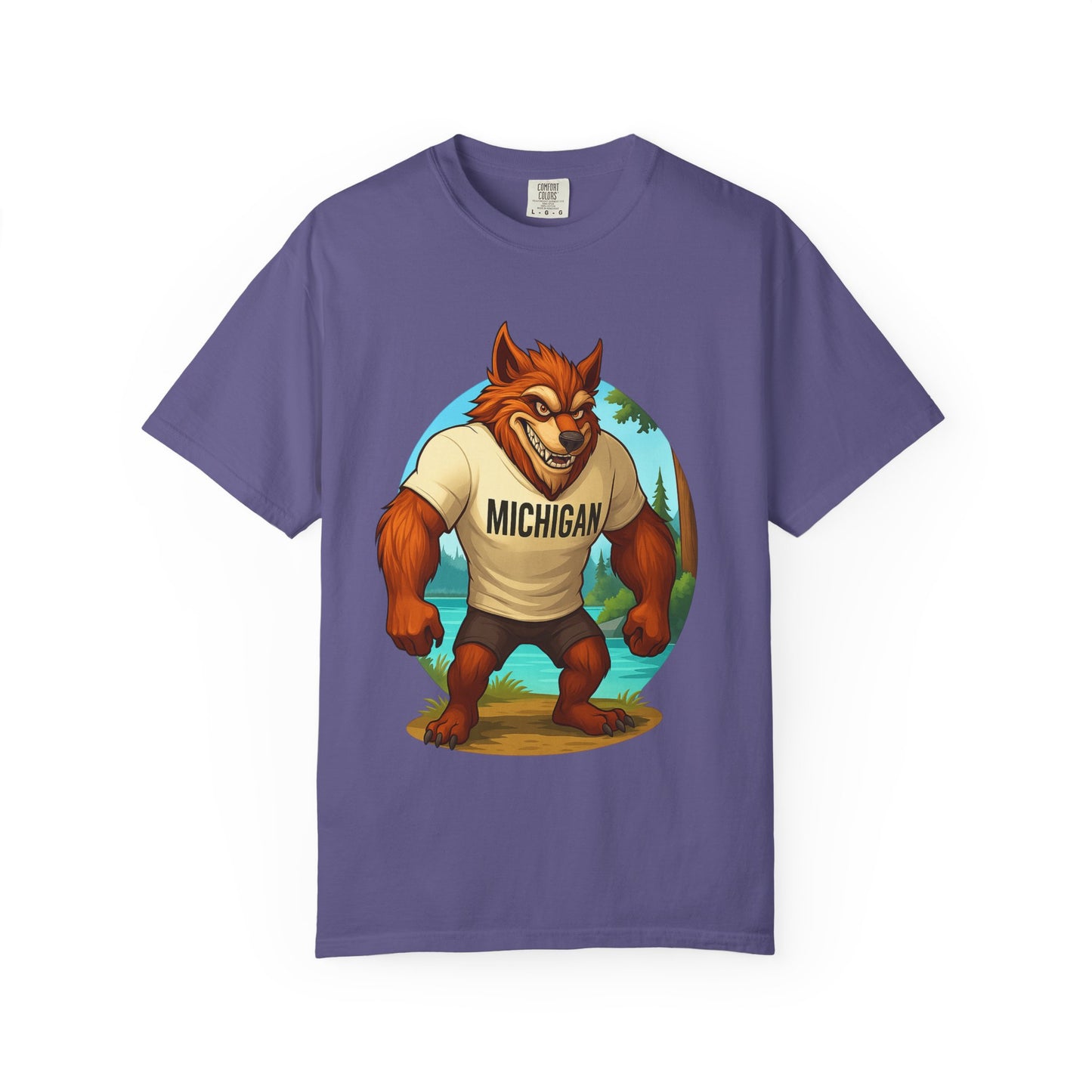 Mens Michigan Dogman Graphic T-Shirt