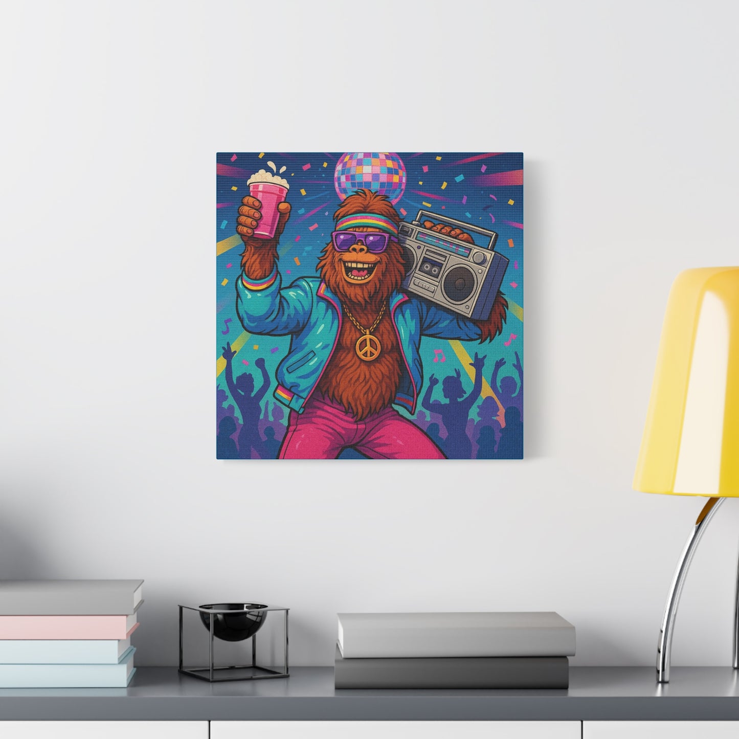 Disco Bigfoot Canvas