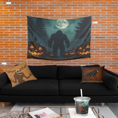 Bigfoot Halloween Tapestry