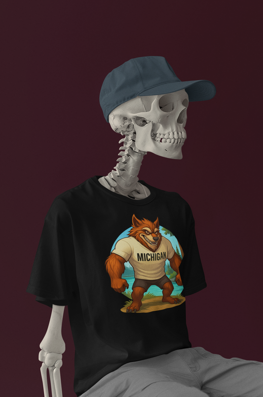 Mens Michigan Dogman Graphic T-Shirt