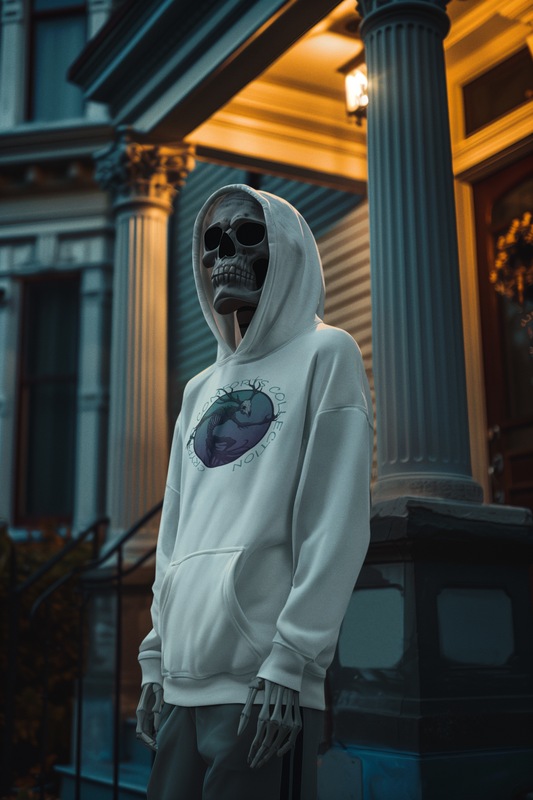 Mens Blue Wendigo Graphic Hoodie