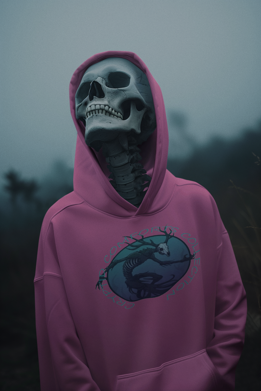 Womens Blue Wendigo Graphic Hoodie