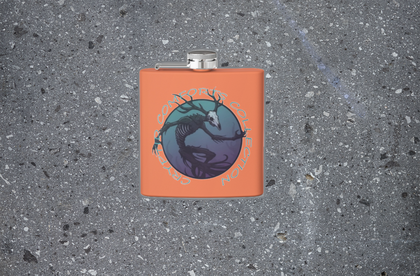 Blue Wendigo Stainless Steel Flask
