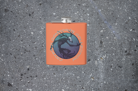 Blue Wendigo Stainless Steel Flask