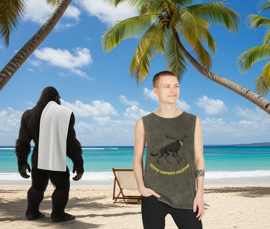 Mens  Cryptid Comforts Collection Stonewash Tank Top