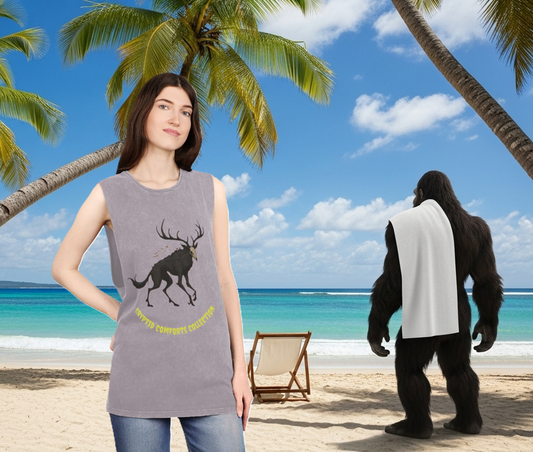 Womens Cryptid Comforts Collection Stonewash Tank Top