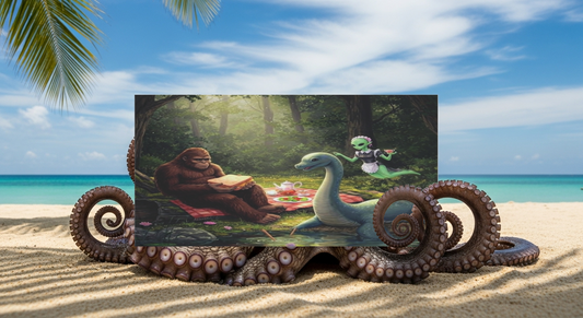 Cryptid Picnic Towel