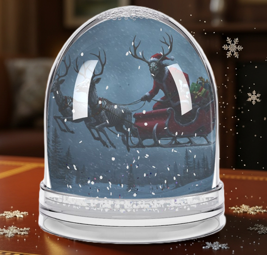 Wendigo Santa Snow Globe