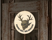 Handsome Wendigo Wall Sign