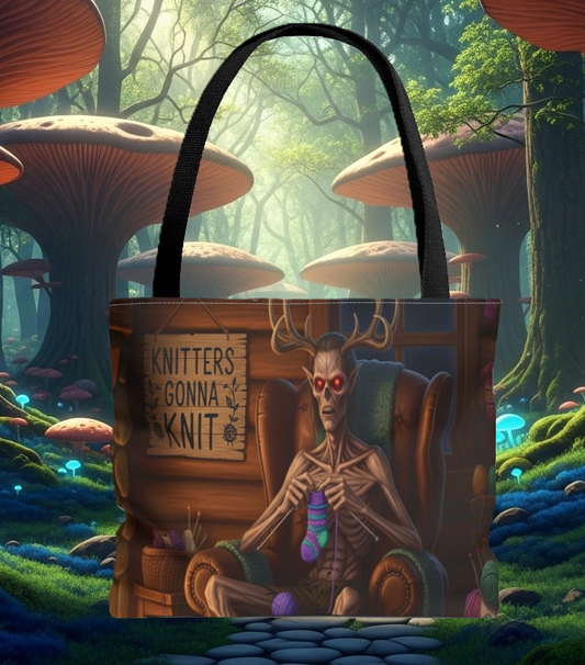Knitters Gonna Knit Tote Bag