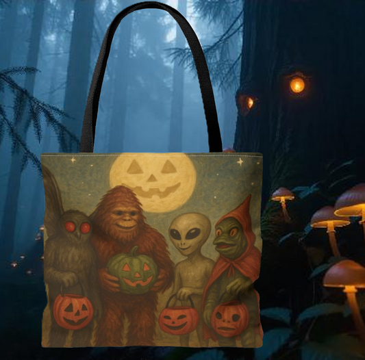 Cryptid Kids Halloween Tote Bag