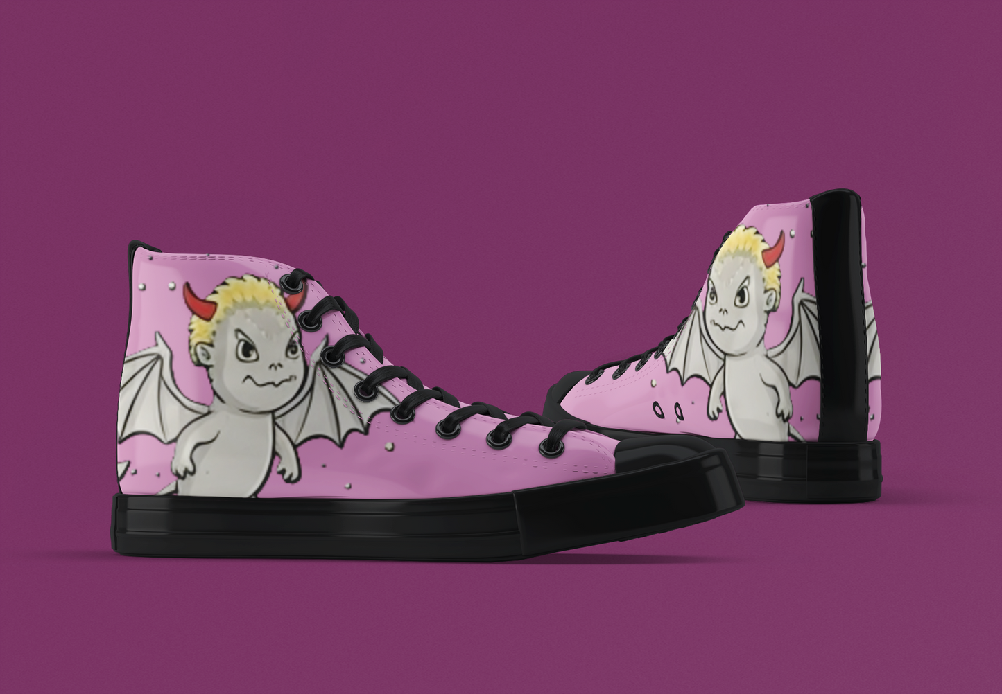 Women's  Baby Jersey Devil High Top Sneakers