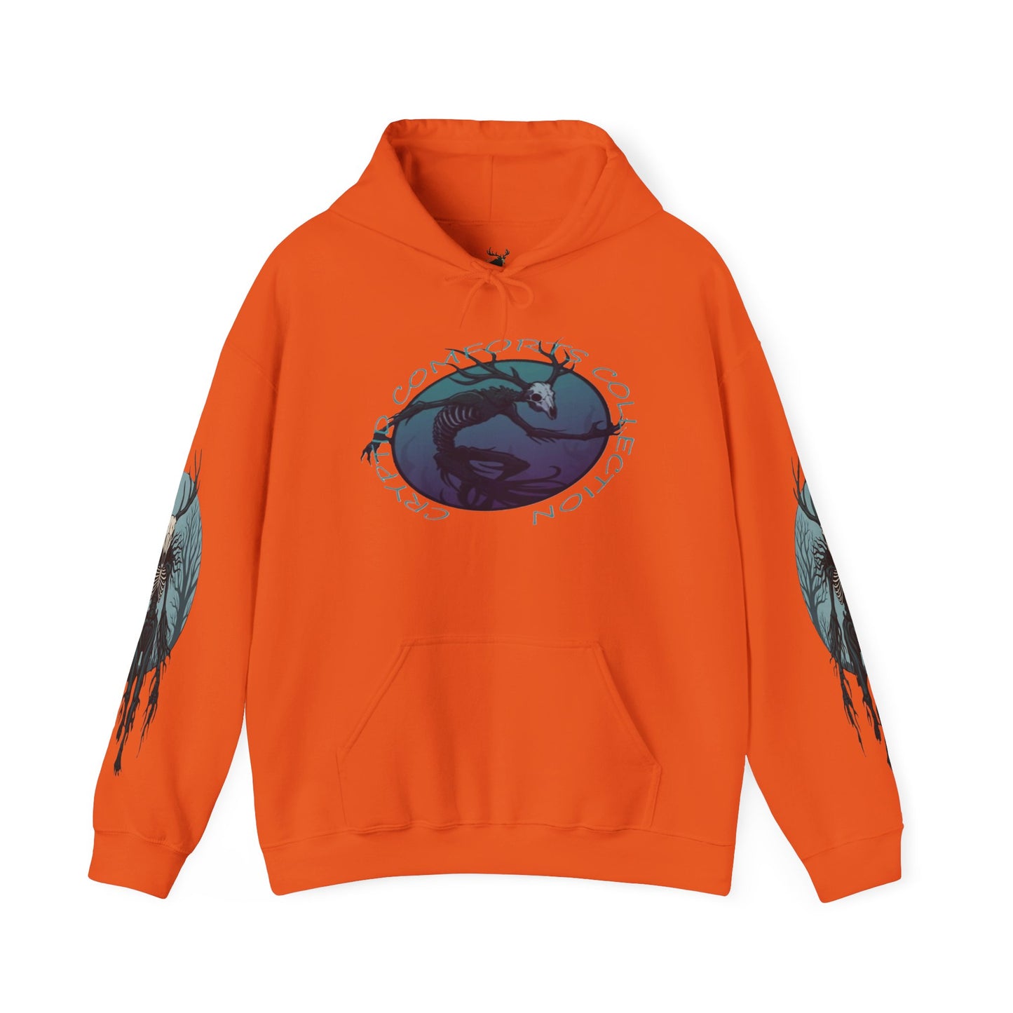 Mens Blue Wendigo Graphic Hoodie