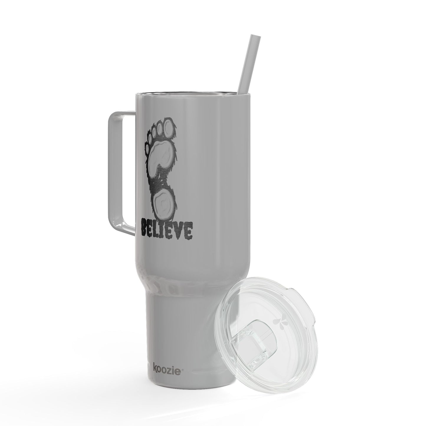 Believe Engraved Insulated Travel Mug with Lid