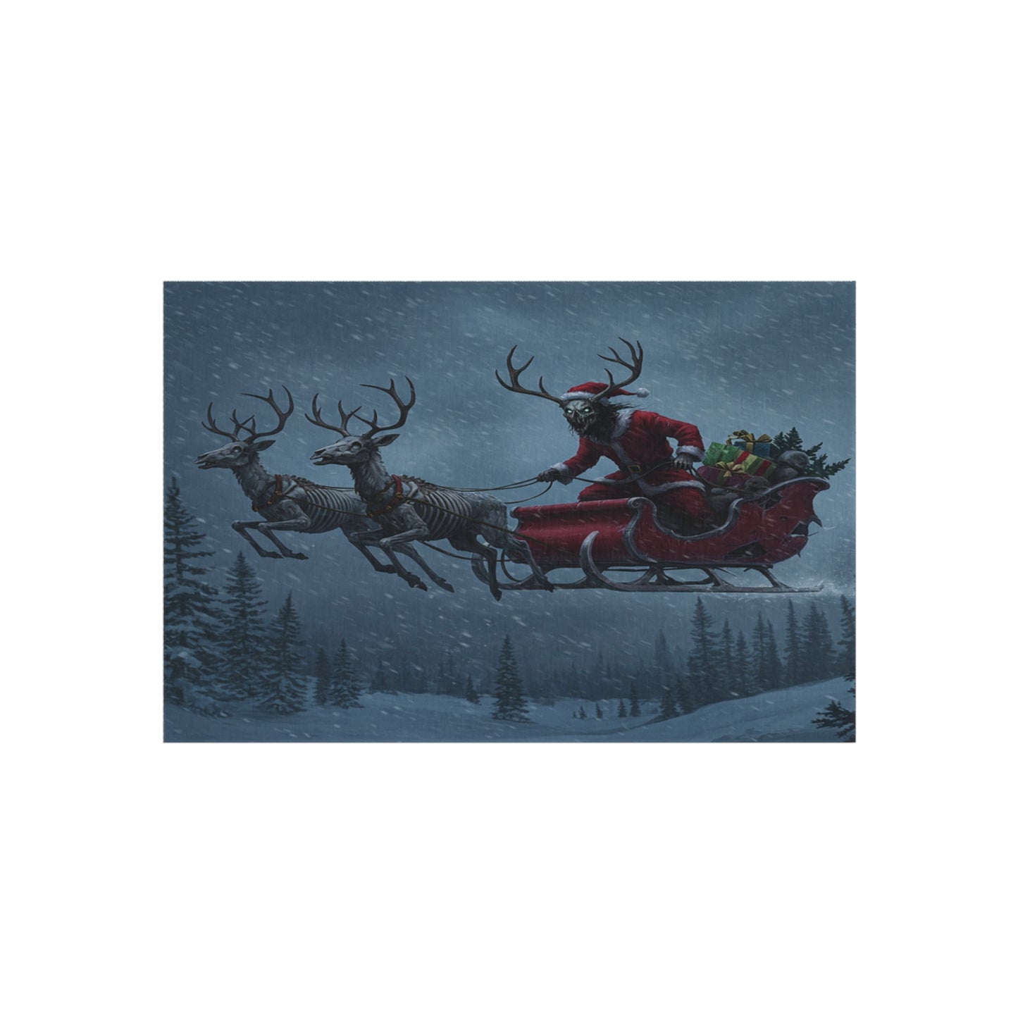 Wendigo Santa Outdoor Rug