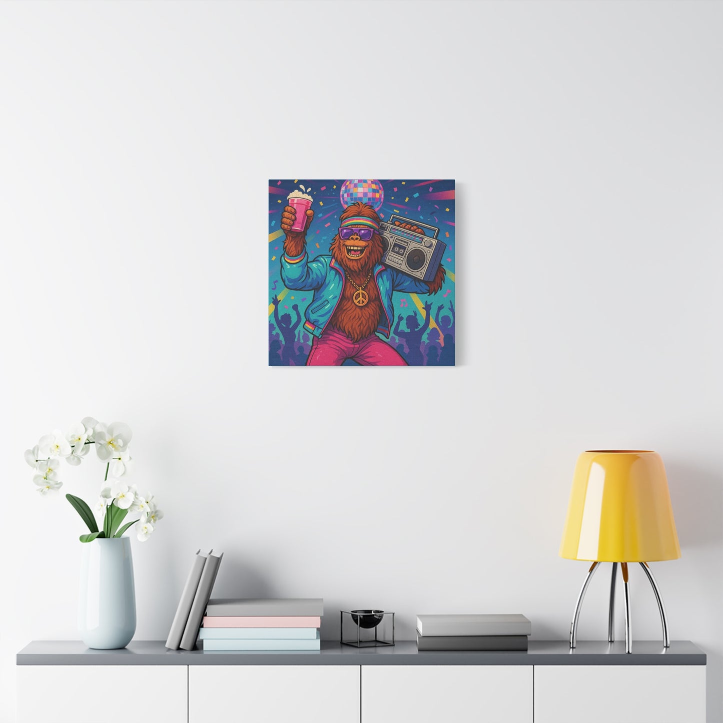 Disco Bigfoot Canvas