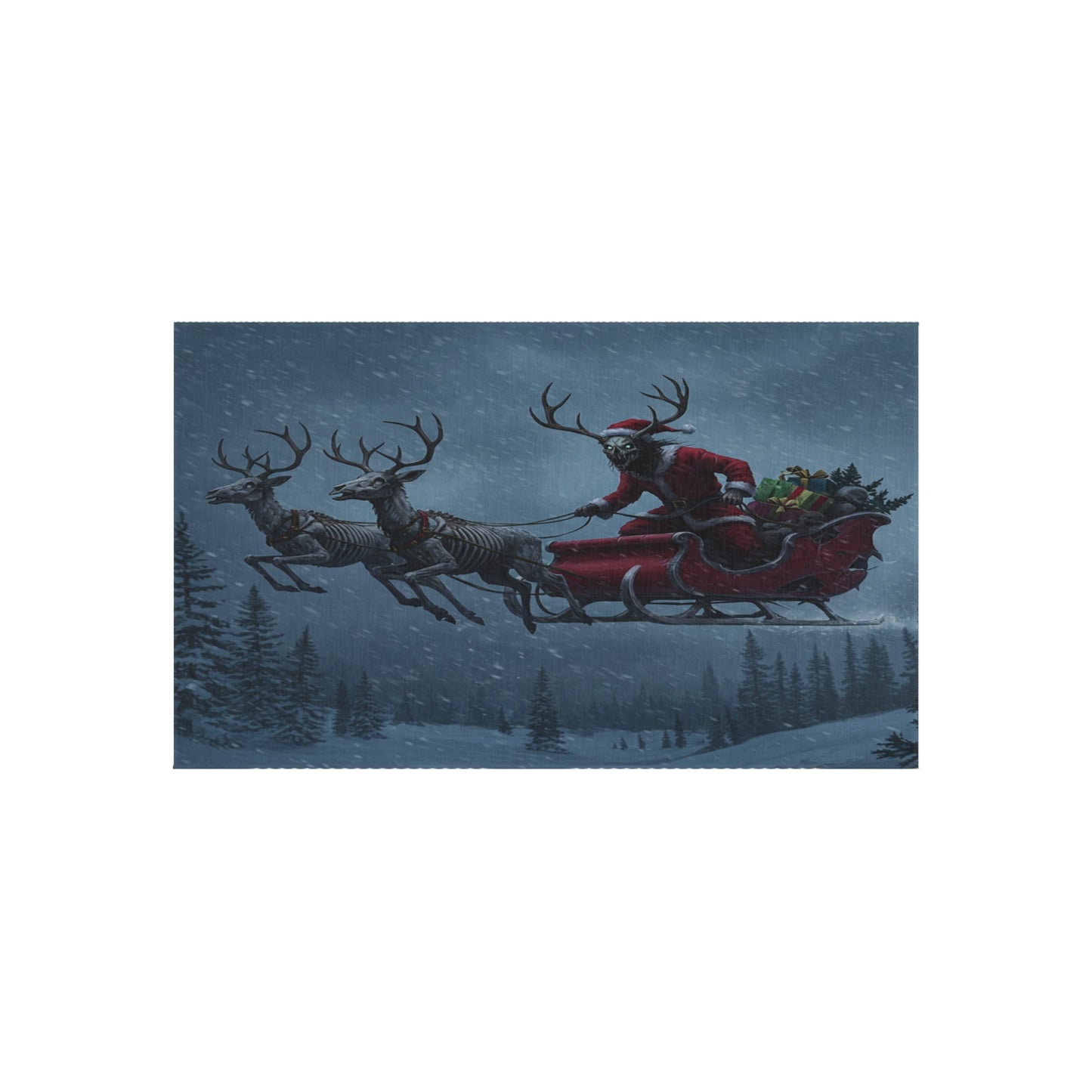 Wendigo Santa Outdoor Rug
