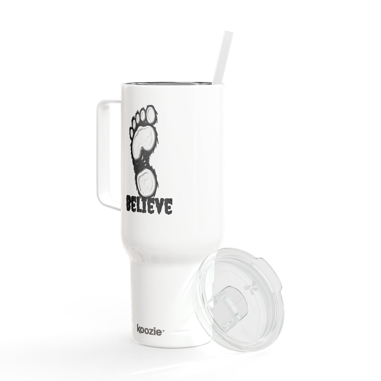 Believe Engraved Insulated Travel Mug with Lid