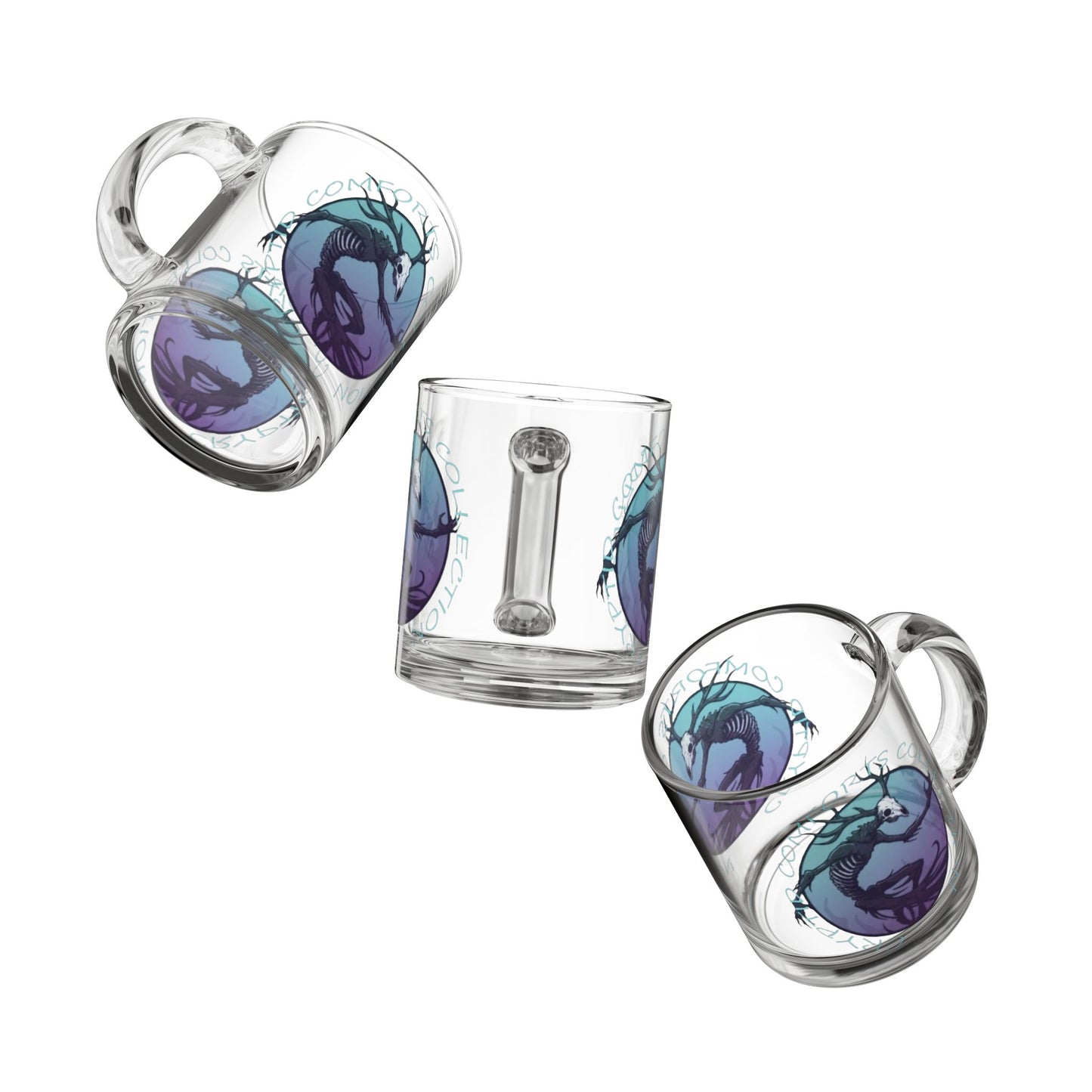 Blue Wendigo Glass Mug