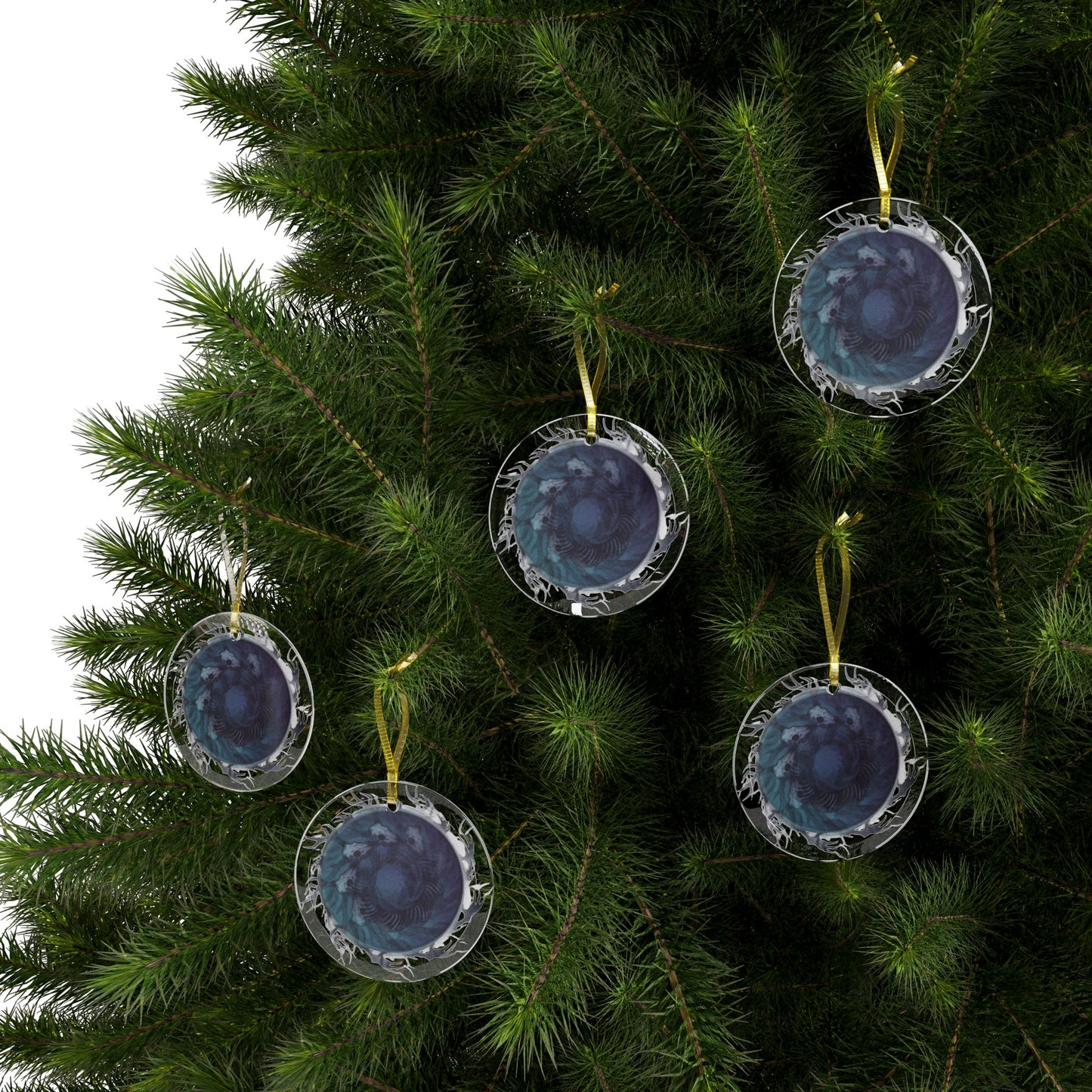 Twisted Wendigo Glass Ornaments