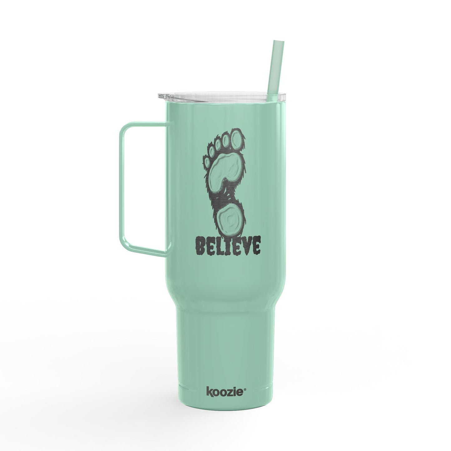 Believe Engraved Insulated Travel Mug with Lid